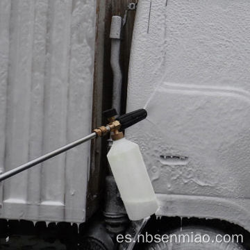 Lanza de espuma de nieve de cañón de espuma de botella de lavadora a presión